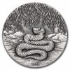 2025 Australia 2 oz Silver Year of the Snake Antiqued