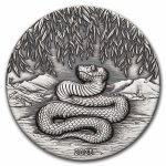 2025 Australia 2 oz Silver Year of the Snake Antiqued