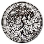 2025 Barbados 10 oz Silver Antique Superman (w/ Box & COA)