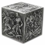 2025 Burundi 1 kilo Silver Antique Greek Gods Cube Shaped Coin