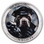 2025 Cameroon 1 oz Silver AI•NIMALS Dog Police (w/ Box & COA)