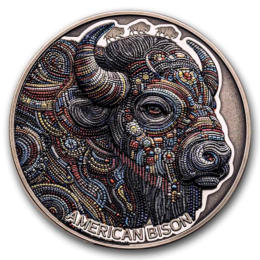 2025 Cameroon 2 oz Silver Patterns of the World: American Buffalo