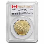 2025 Canada 1 oz Gold Maple Leaf MS-69 PCGS (FirstStrike®)