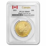 2025 Canada 1 oz Gold Maple Leaf MS-69 PCGS