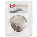 2025 Canada 1 oz Silver Maple Leaf Gem BU PCGS (FirstStrike®)