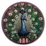 2025 Cook Islands 1 oz Silver Spectrum: Peacock (Box & COA)
