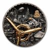 2025 Cook Islands 3 oz Silver Antique Steampunk: Aviation