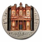 2025 Cook Islands 5 oz Silver Rose City: Petra Al-Khazneh