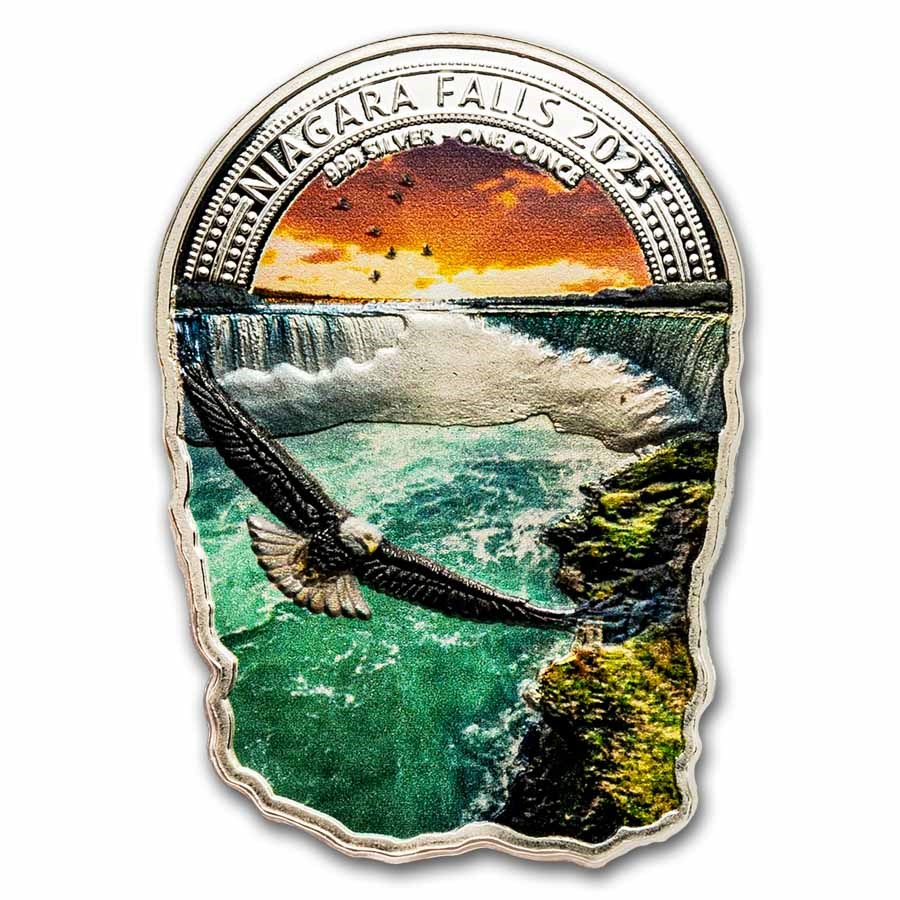 2025 Fiji 1 oz Silver Wonders of Nature Niagara Falls (Box & COA)