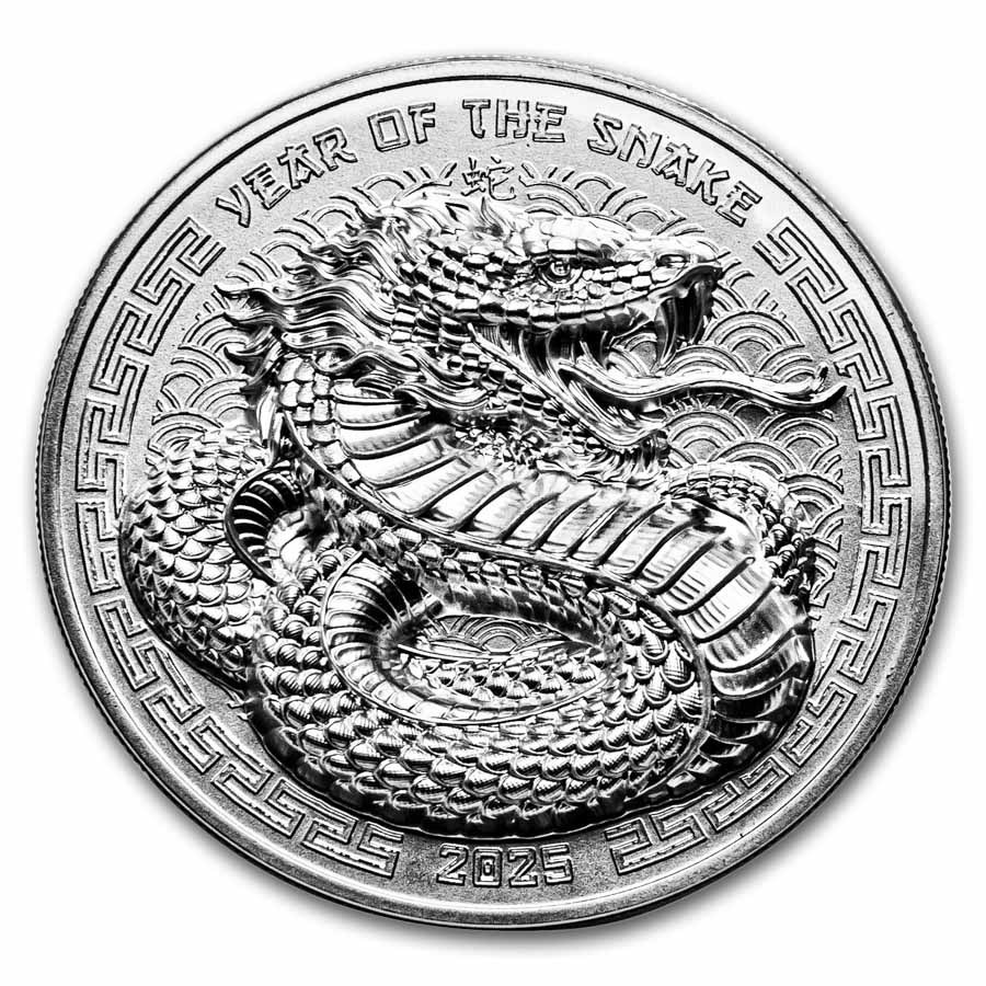 2025 Fiji 1 oz Silver Year Of The Snake BU-Matte UHR
