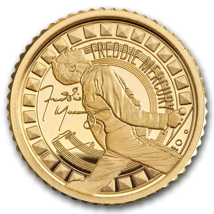 2025 GB 1/40 oz Gold Proof Music Legends: Freddie Mercury