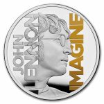 2025 GB 1 oz Silver Colorized £2 PF Music Legends: John Lennon