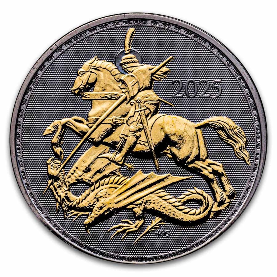 2025 GB 1 oz Silver Golden Enigma St. George and the Dragon