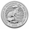 2025 GB 2 oz Silver Royal Tudor Beasts Greyhound of Richmond BU