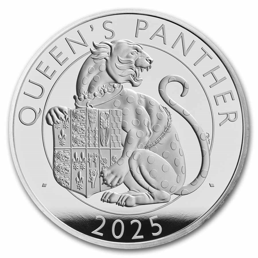 2025 GB Royal Tudor Beasts Queen's Panther 1 oz Silver Proof Coin