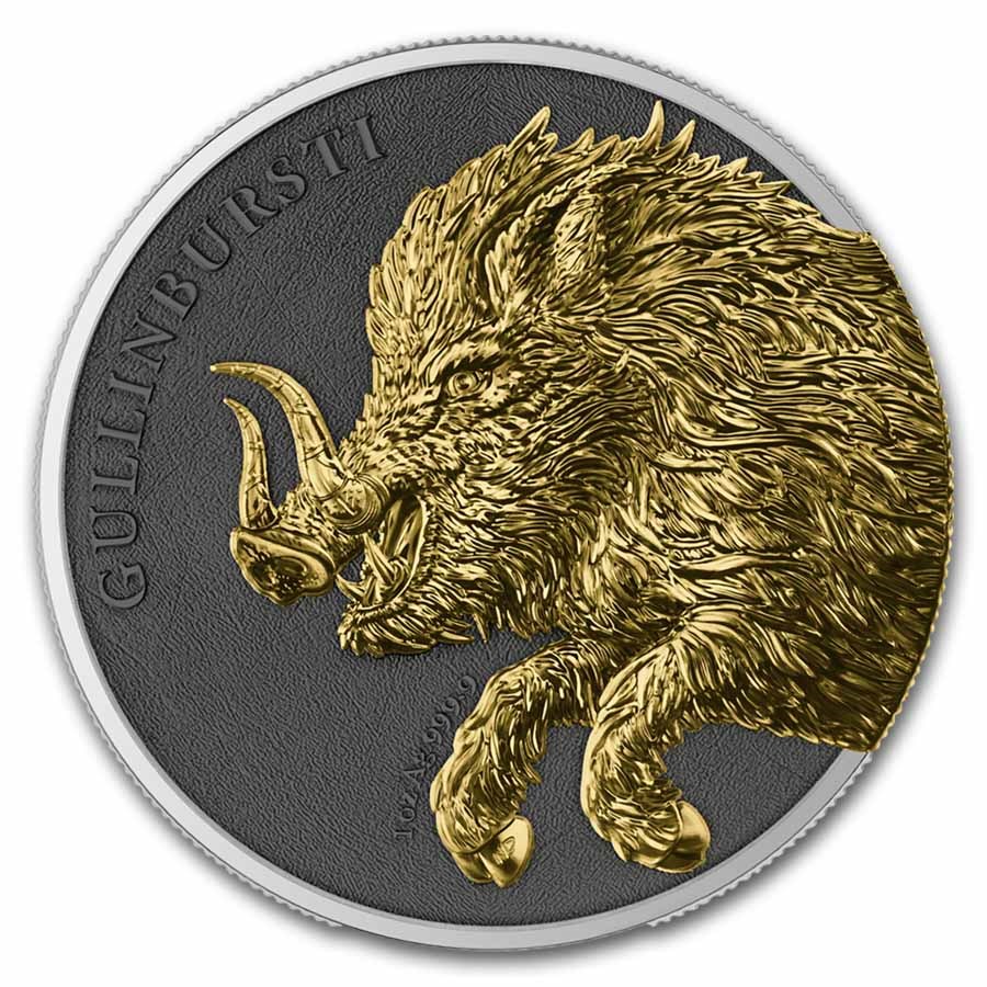 2025 Germania Beast 2 x 1 oz Silver BU - Gullinbursti Geminus Set