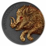 2025 Germania Beasts 2 oz Silver Round (Gullinbursti, UHR)