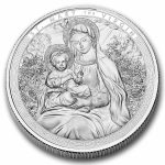 2025 Ghana 1 oz Ag Patron Saints St. Mary the Virgin (Box/COA)