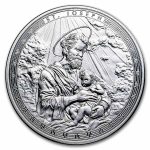 2025 Ghana 1 oz Silver Patron Saints St. Joseph (Box/COA)