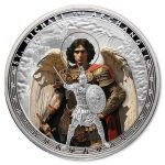 2025 Ghana 1 oz Silver Patron Saints St. Michael (Colorized)