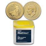 2025 Great Britain 1 oz Gold Britannia 10-Coin MintDirect® Tube