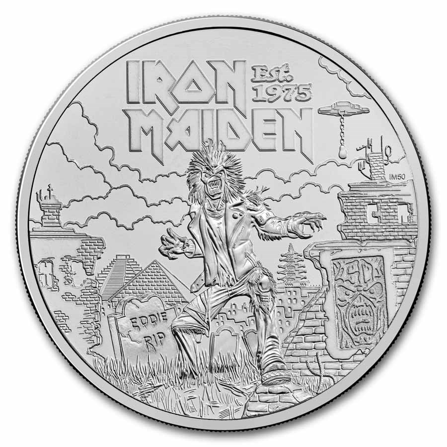 2025 Great Britain £5 Music Legends: Iron Maiden BU