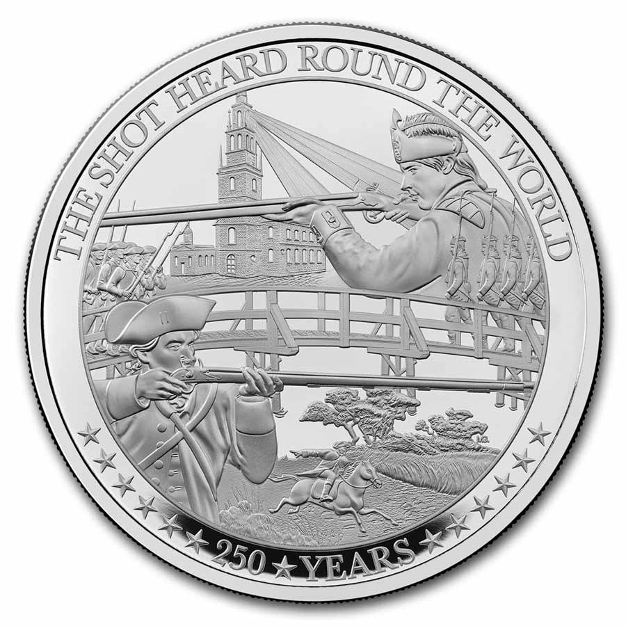 2025 Great Britain Battle of Independence 1 oz Silver Proof Coin