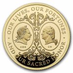 2025 Great Britain The Two Georges 1 oz Gold Prf (Box & COA)