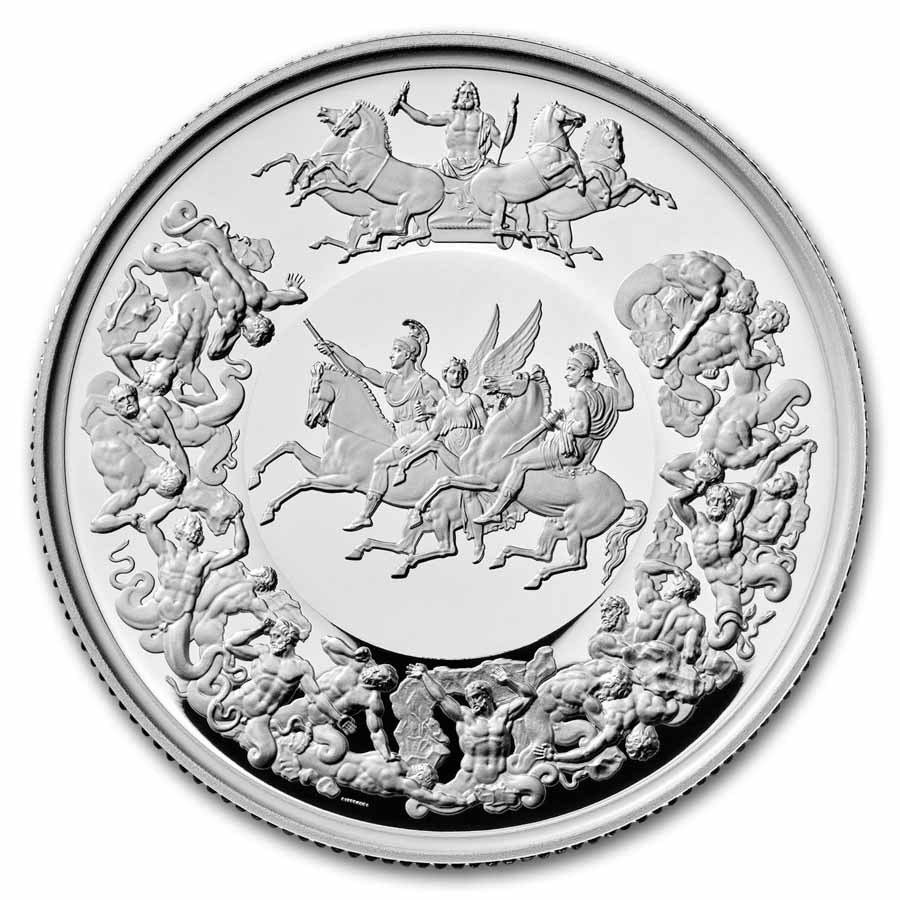 2025 Great Britain The Waterloo Medal 2 oz Silver Proof