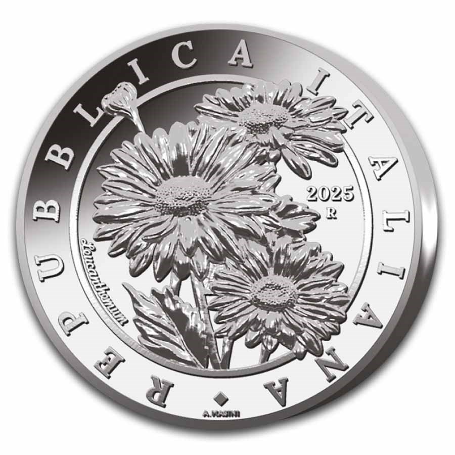 2025 Italy 1 oz Silver Flora and Fauna BU - The Daisy
