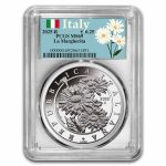 2025 Italy 1 oz Silver Flora & Fauna - The Daisy MS-69 PCGS
