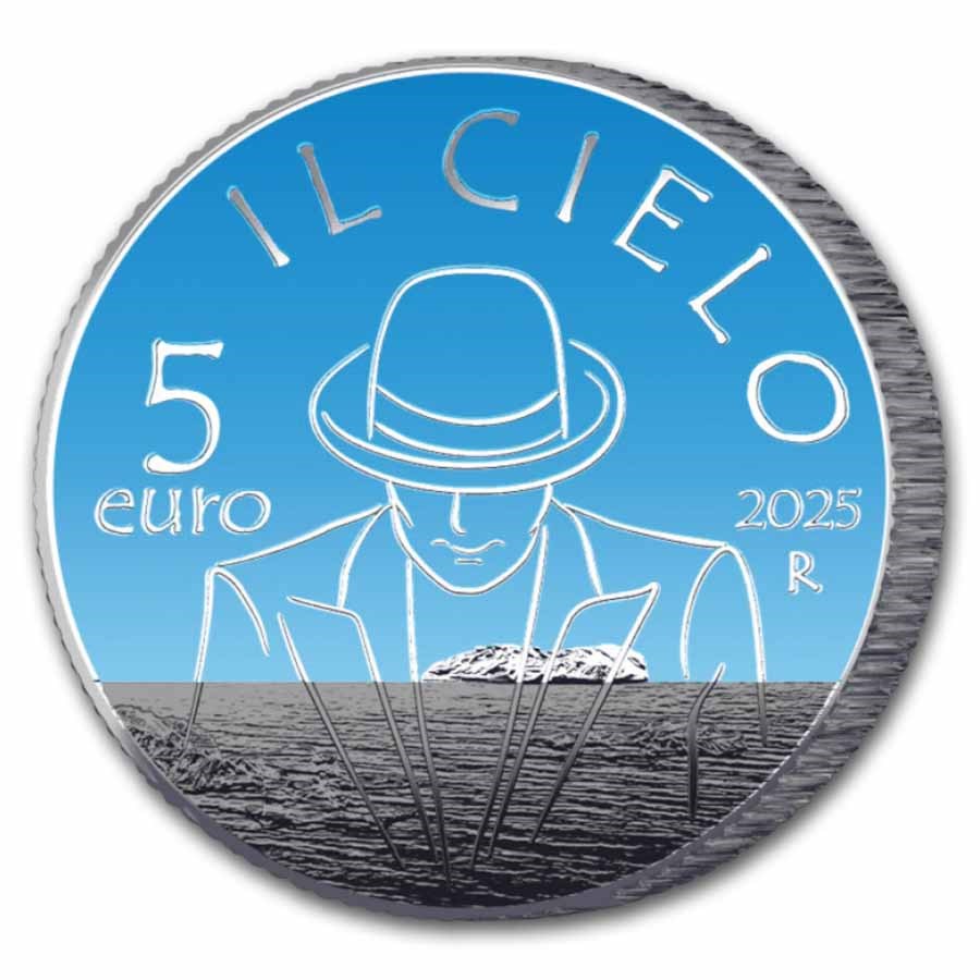 2025 Italy Proof 5€ Songs: Il Cielo by Renato Zero .925 Silver