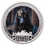 2025 Liberia 1 oz Silver Egyptian Heritage: Anubis