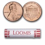 2025 Lincoln Cent 50-Coin Roll BU
