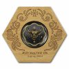 2025 Malta 2 oz Silver Maltese Ox 10 Euro BU Coin (UHR/Gilded)