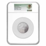 2025 MEX 2 oz Silver 100th Anniversary Banco de Mexico PF-70 NGC
