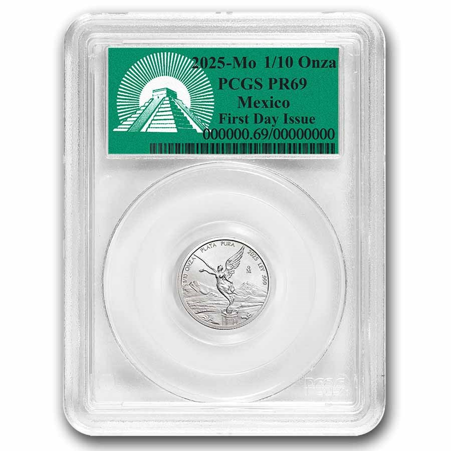 2025 Mexico 1/10 oz Silver Libertad PR-69 PCGS (FDI)