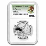 2025 Mexico 1/2 oz Silver Libertad PF-70 NGC (ER, Coat of Arms)