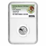 2025 Mexico 1/20 oz Silver Libertad PF-70 NGC (ER, Coat of Arms)