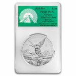 2025 Mexico 1 kilo Silver Libertad PR-70 PCGS (FDI, Green Label)