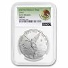 2025 Mexico 1 oz Silver Libertad MS-69 NGC (ER, Coat of Arms)