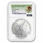 2025 Mexico 1 oz Silver Libertad MS-69 NGC (ER, Coat of Arms)