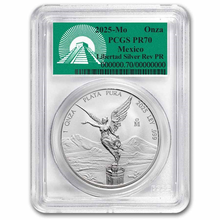2025 Mexico 1 oz Silver Libertad Reverse Proof PR-70 PCGS (FDI)