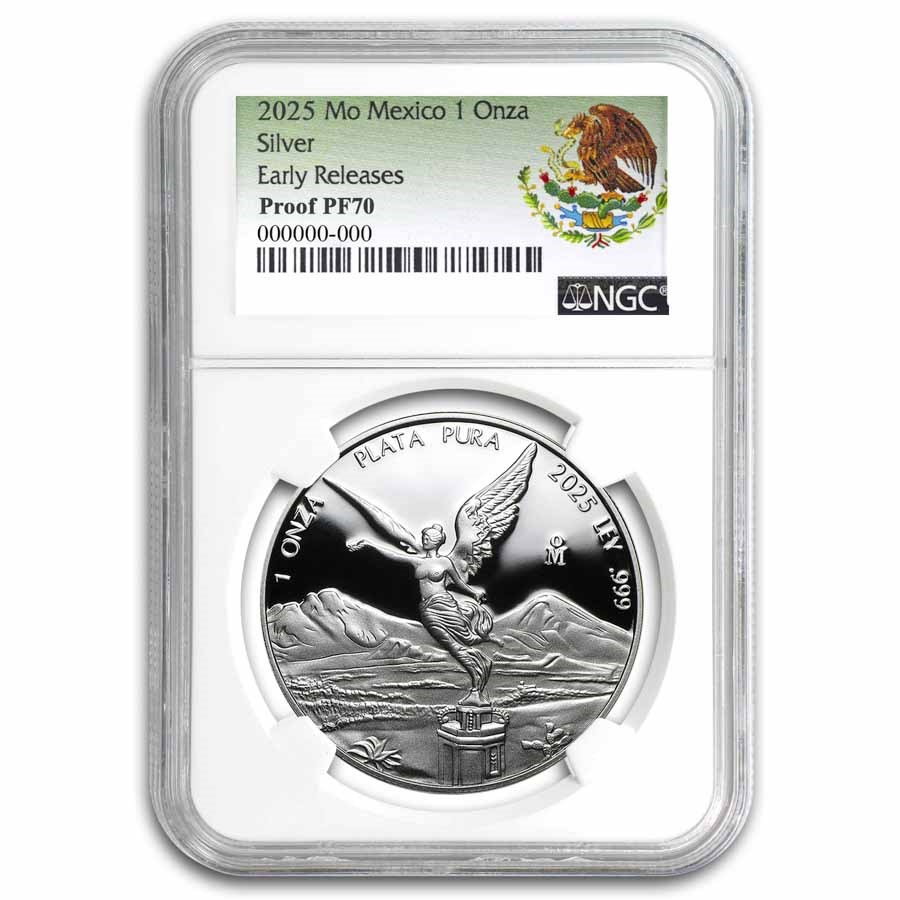 2025 Mexico 1 oz Silver Proof Libertad PF-70 NGC (ER)