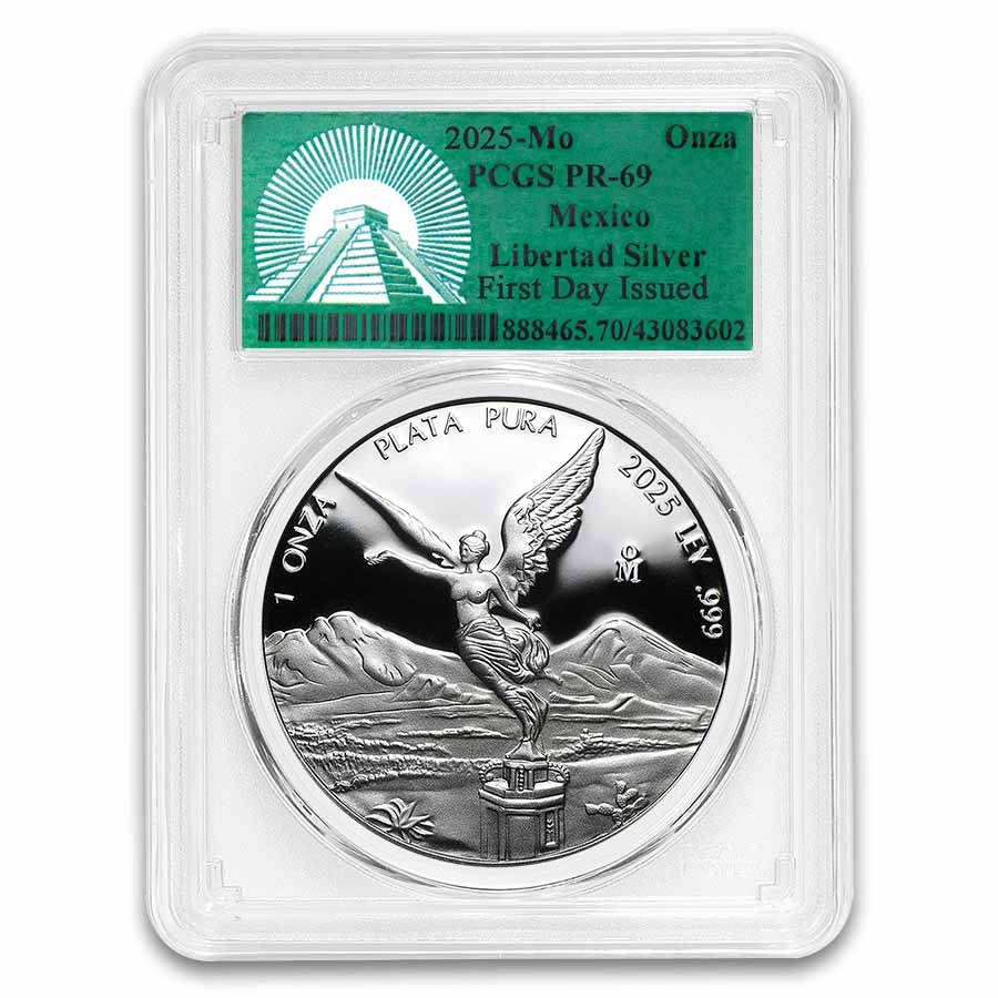 2025 Mexico 1 oz Silver Proof Libertad PR-69 PCGS (FDI)