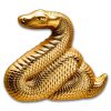 2025 Mongolia 1 oz Silver Gilded Lunar Nimble Snake Shaped Coin