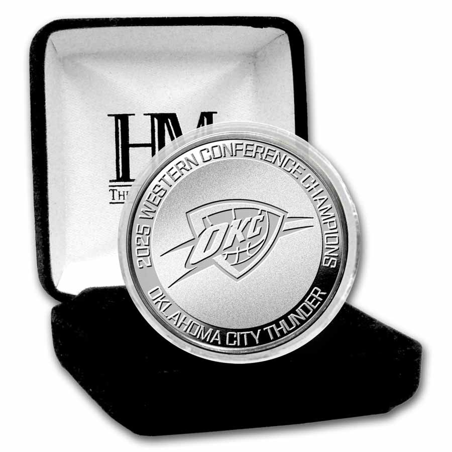 2025 NBA Western Conference Champions Oklahoma City Thunder Coin