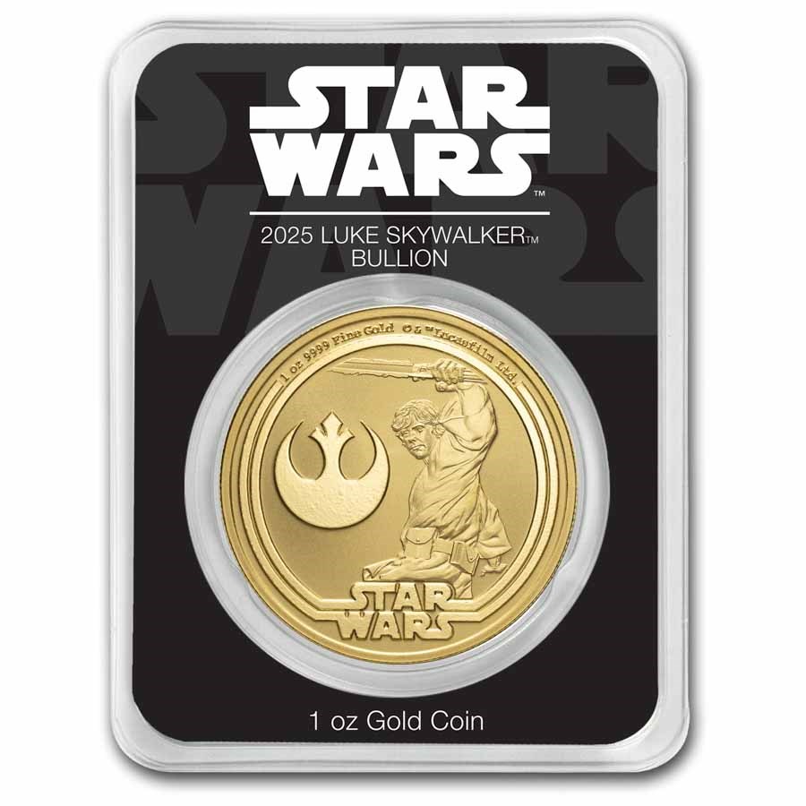 2025 Niue 1 oz Gold $250 Star Wars: Luke Skywalker Bullion Coin
