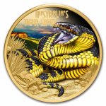 2025 Niue 1 oz Gold Australian Tiger Snake Deadly & Dangerous PF