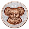 2025 Niue 1 oz Silver $2 Super Incused Rose Gold Koala